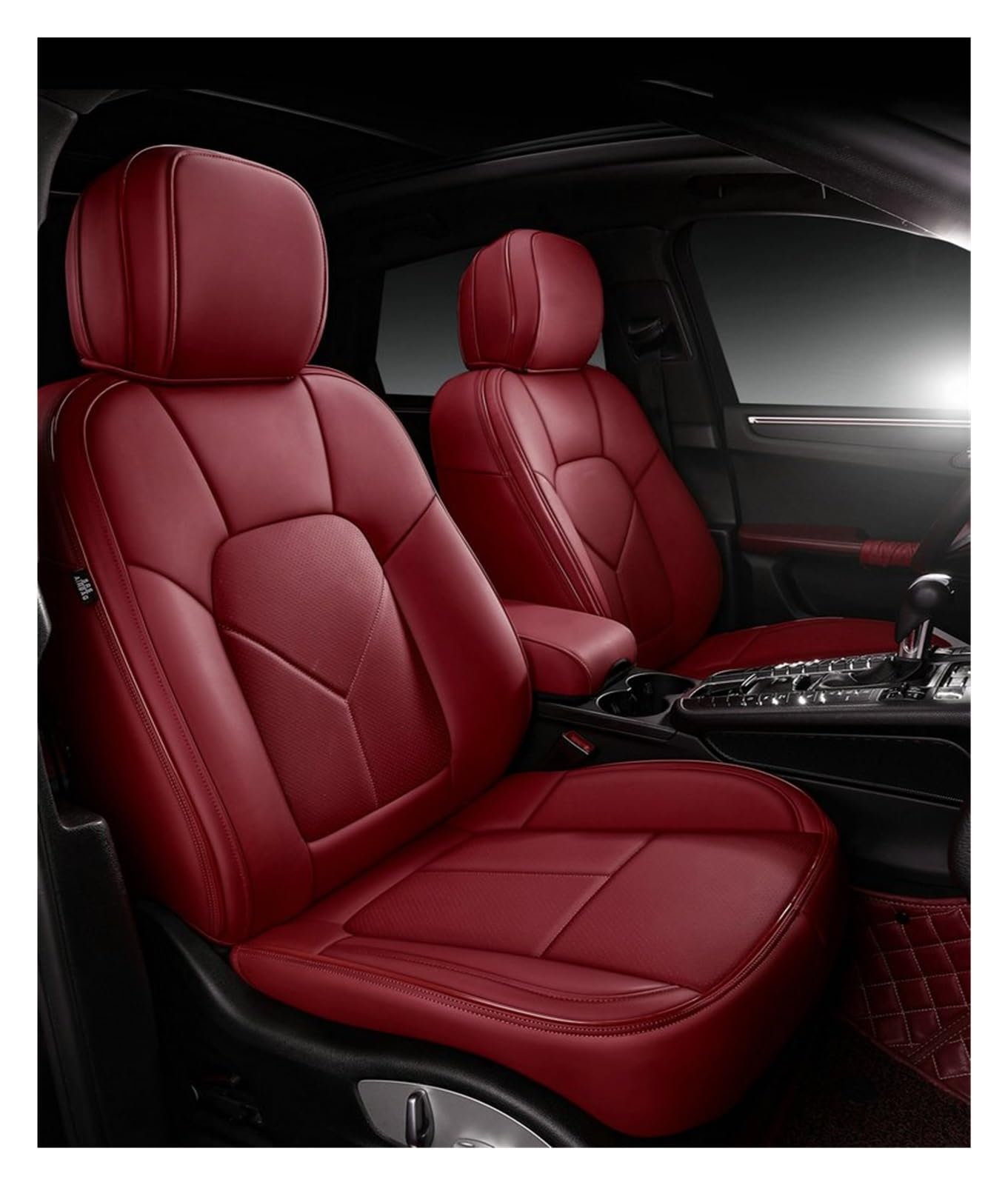PAKAGVTTB Sitzbezüge Leder Autositzbezug für Volvo für XC60 für XC90 V40 V50 für S60 Styling Autozubehör Innenausstattung Vordersitzbezüge(Just one seat 7) von PAKAGVTTB