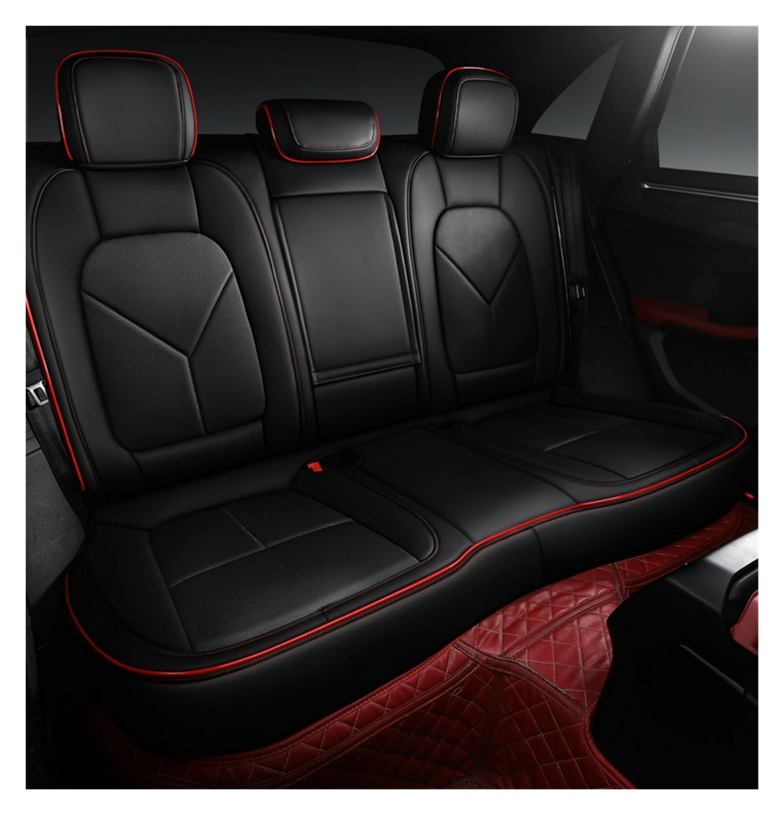 PAKAGVTTB Sitzbezüge Leder Autositzbezug für Volvo für XC60 für XC90 V40 V50 für S60 Styling Autozubehör Innenausstattung Vordersitzbezüge(Only Rear Seats 1) von PAKAGVTTB
