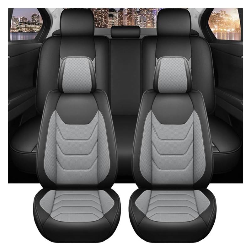 PAKAGVTTB Sitzbezüge Leder-Komplettset Autositzbezug Für Nissan Für Teana J32 Für Almera Für Classic Für Navara Für Kick Vordersitzbezüge(5 PCS 1) von PAKAGVTTB