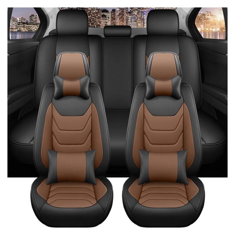 PAKAGVTTB Sitzbezüge Leder-Komplettset Autositzbezug Für Nissan Für Teana J32 Für Almera Für Classic Für Navara Für Kick Vordersitzbezüge(9 PCS 3) von PAKAGVTTB