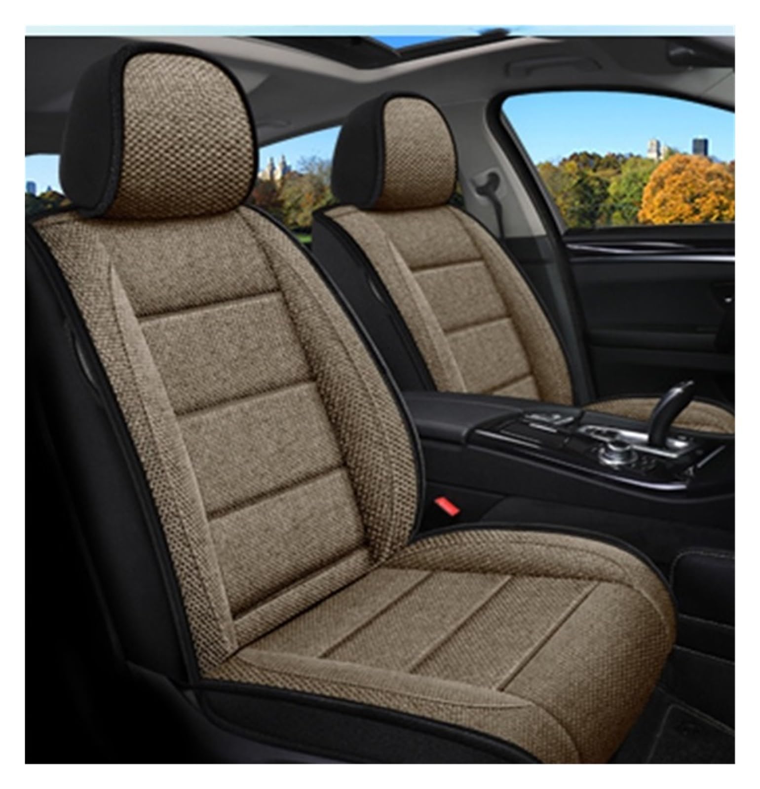 PAKAGVTTB Sitzbezüge Set Autositzbezug für Ford für Focus für Kuga für Ecosport Fiesta für Mondeo für Ranger Autozubehör Innenausstattung Vordersitzbezüge(Colour 2) von PAKAGVTTB