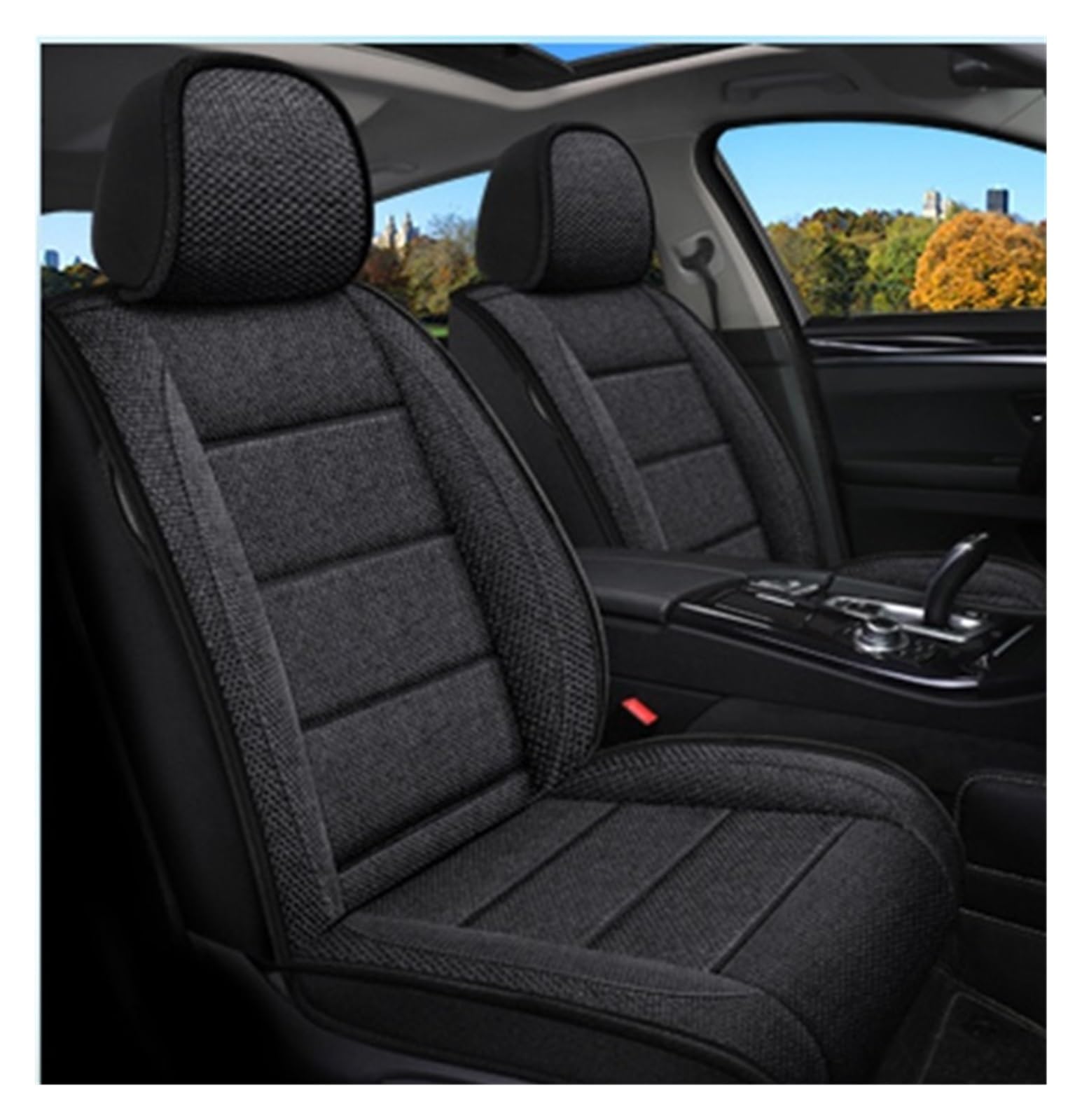 PAKAGVTTB Sitzbezüge Set Autositzbezug für Ford für Focus für Kuga für Ecosport Fiesta für Mondeo für Ranger Autozubehör Innenausstattung Vordersitzbezüge(Colour 3) von PAKAGVTTB