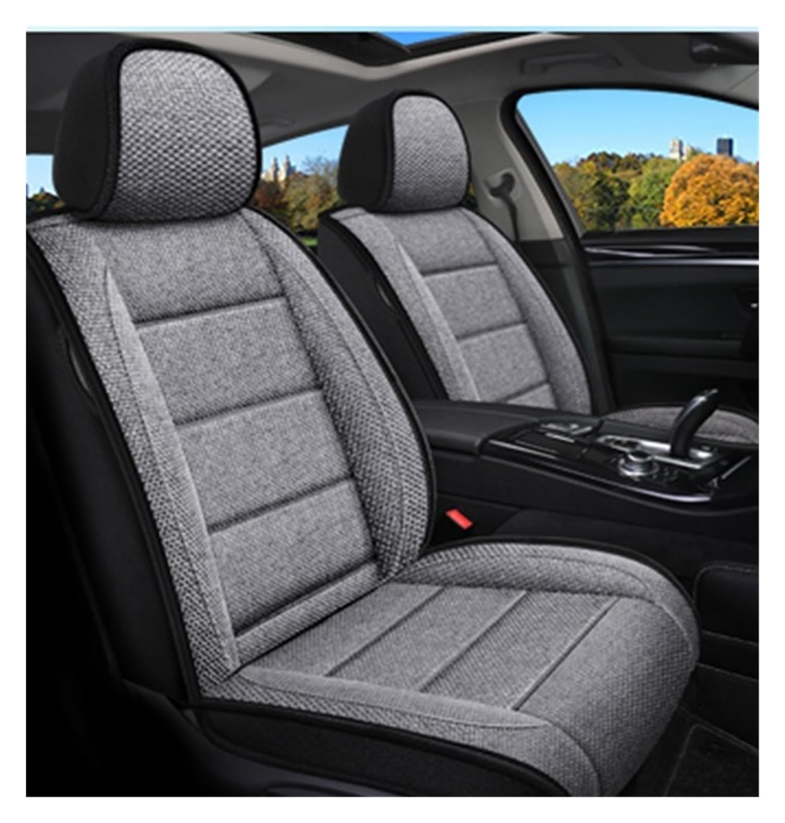 PAKAGVTTB Sitzbezüge Set Autositzbezug für Ford für Focus für Kuga für Ecosport Fiesta für Mondeo für Ranger Autozubehör Innenausstattung Vordersitzbezüge(Colour 5) von PAKAGVTTB