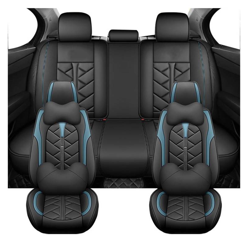 PAKAGVTTB Sitzbezüge Universal Autositzbezüge für Jetour X70 X90 Plus Frau Mann Geschenke Auto Innenausstattung Vordersitzbezüge(Blue) von PAKAGVTTB