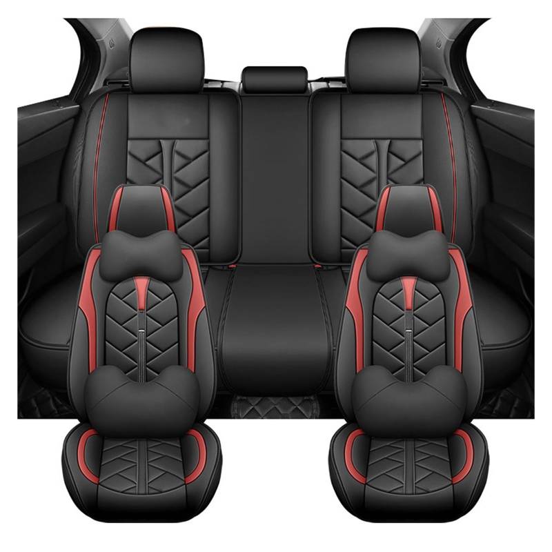 PAKAGVTTB Sitzbezüge Universal Autositzbezüge für Jetour X70 X90 Plus Frau Mann Geschenke Auto Innenausstattung Vordersitzbezüge(Red) von PAKAGVTTB