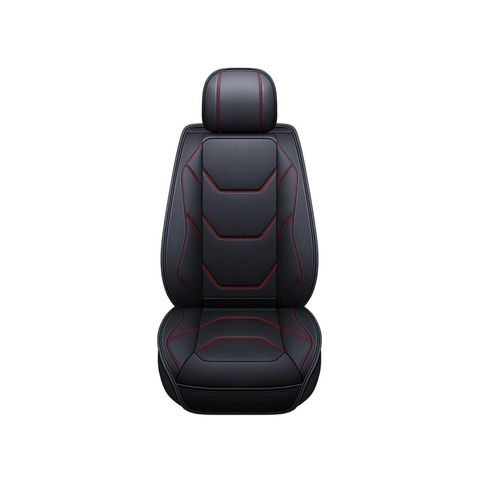 PAKAGVTTB Sitzbezüge Universal Autositzbezüge für Outlander XL für ASX für Montero für Carisma Innenausstattung Vordersitzbezüge(Black Red Line) von PAKAGVTTB