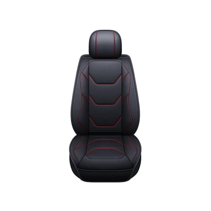 PAKAGVTTB Sitzbezüge Universal Autositzbezüge für Outlander XL für ASX für Montero für Carisma Innenausstattung Vordersitzbezüge(Black Red Line) von PAKAGVTTB