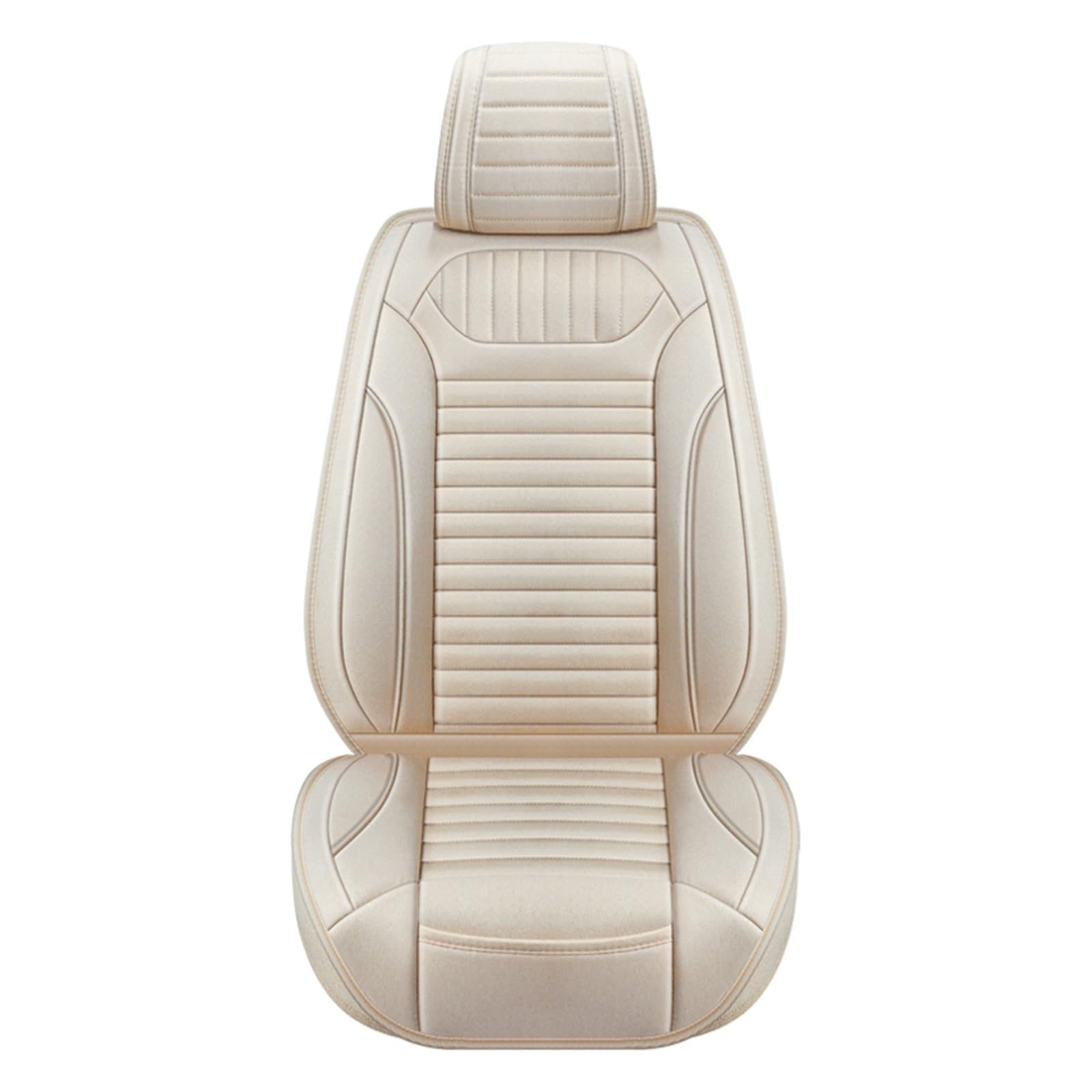 PAKAGVTTB Sitzbezüge Universal Flachs Auto Sitz Abdeckung Für Opel Für Vectra C Für Antara Für Insignia Auto Innen Zubehör Vordersitzbezüge(1PC-AllBeige) von PAKAGVTTB