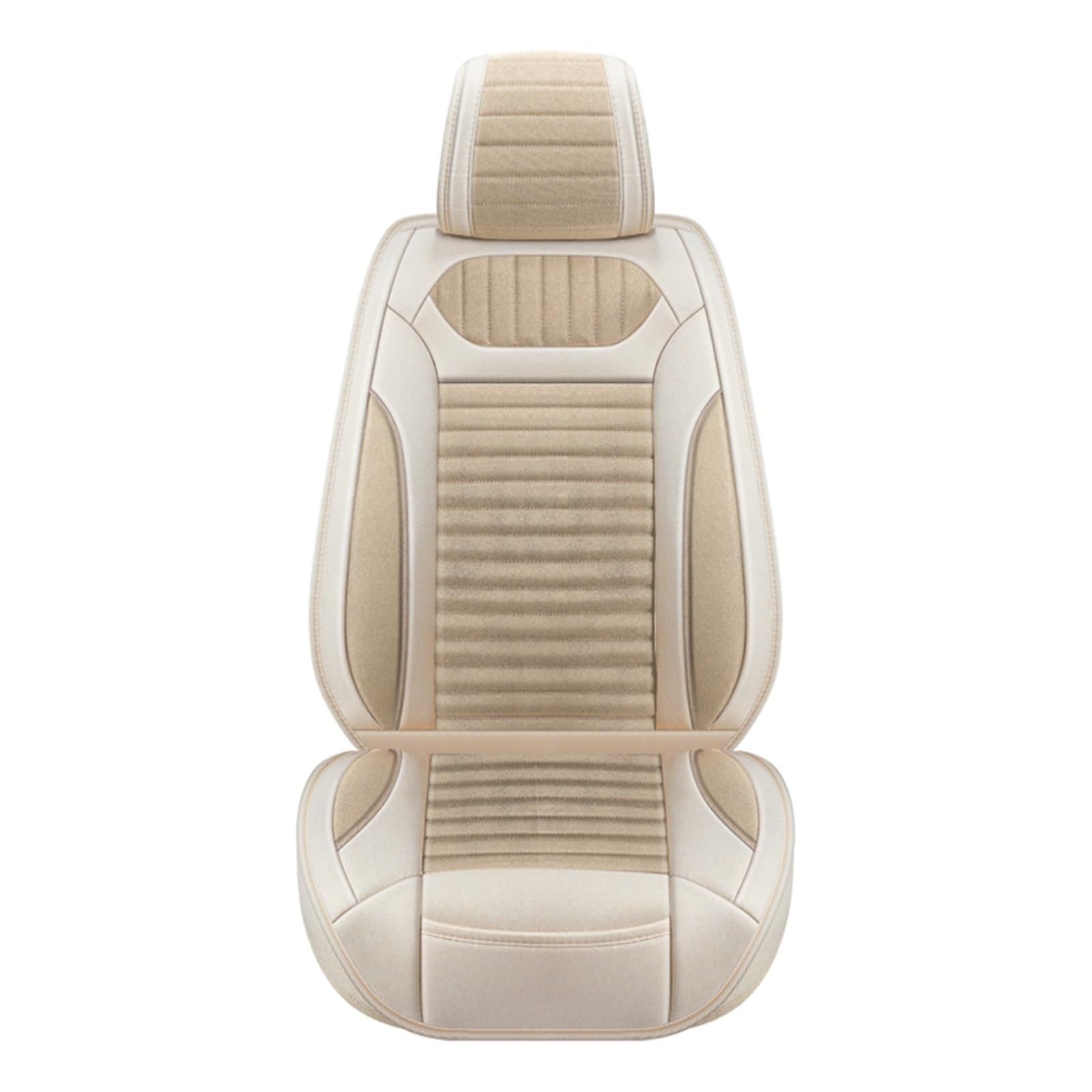 PAKAGVTTB Sitzbezüge Universal Flachs Auto Sitz Abdeckung Für Opel Für Vectra C Für Antara Für Insignia Auto Innen Zubehör Vordersitzbezüge(1PC-Beige) von PAKAGVTTB