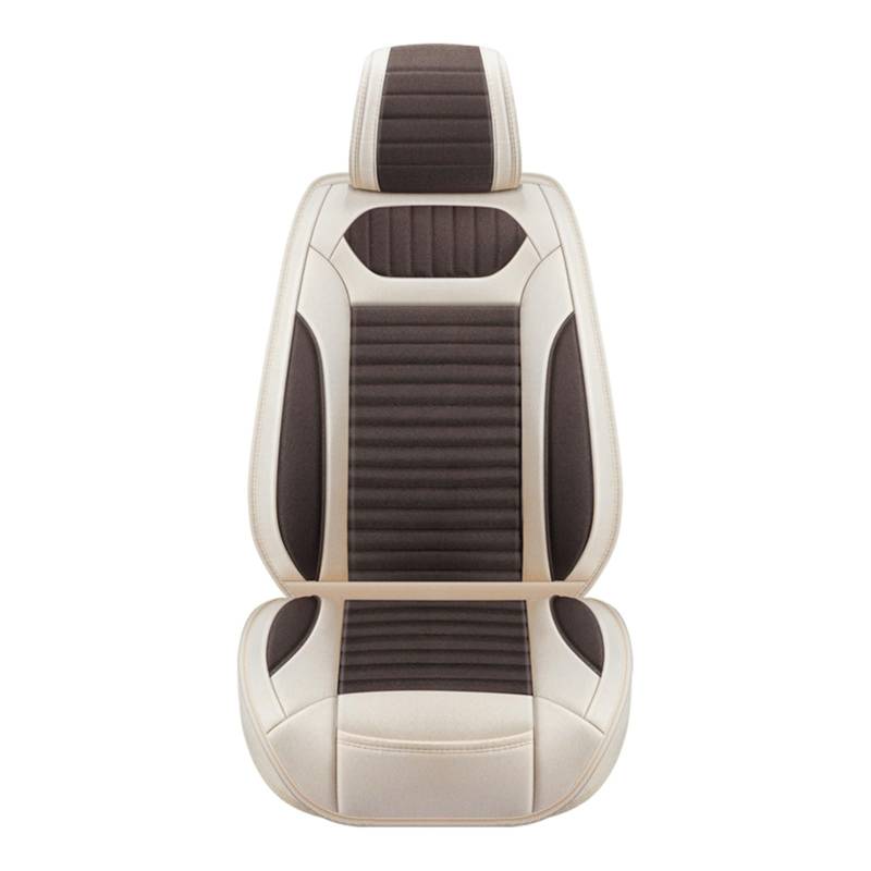 PAKAGVTTB Sitzbezüge Universal Flachs Auto Sitz Abdeckung Für Opel Für Vectra C Für Antara Für Insignia Auto Innen Zubehör Vordersitzbezüge(1PC-Coffee) von PAKAGVTTB