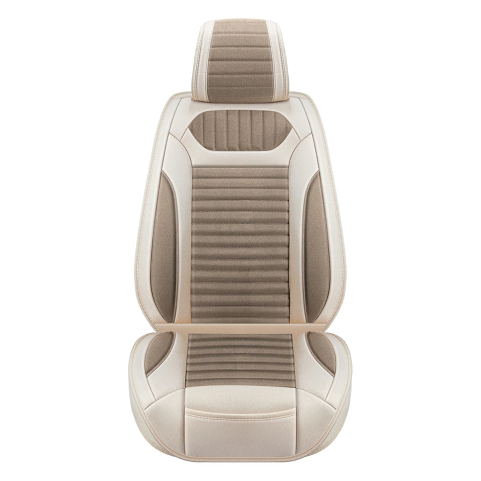 PAKAGVTTB Sitzbezüge Universal Flachs Auto Sitz Abdeckung Für Opel Für Vectra C Für Antara Für Insignia Auto Innen Zubehör Vordersitzbezüge(1PC-Khaki) von PAKAGVTTB