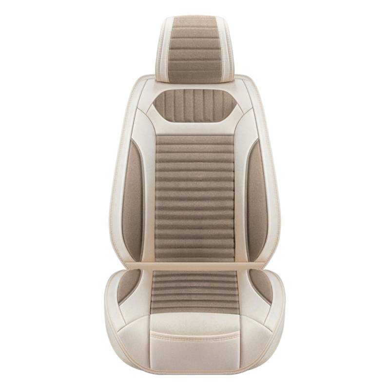 PAKAGVTTB Sitzbezüge Universal Flachs Auto Sitz Abdeckung Für Opel Für Vectra C Für Antara Für Insignia Auto Innen Zubehör Vordersitzbezüge(1PC-Khaki) von PAKAGVTTB