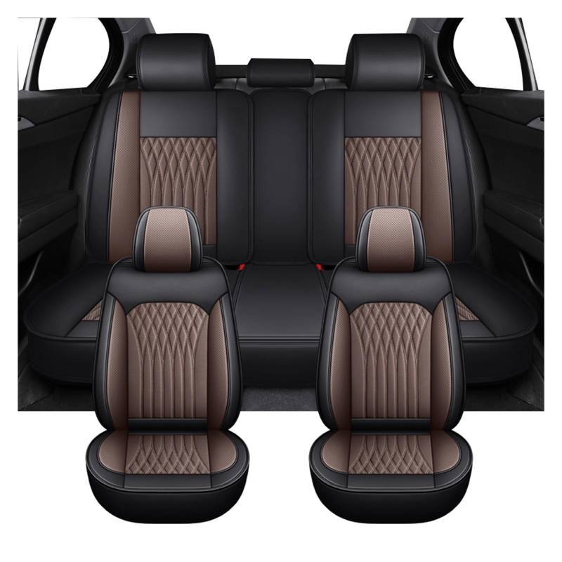 PAKAGVTTB Sitzbezüge Universal Full Set Autositzbezüge für Kadjar für Megane 2 3 4 Auto-Innenausstattung Vordersitzbezüge(Coffee) von PAKAGVTTB