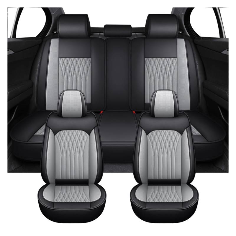 PAKAGVTTB Sitzbezüge Universal Full Set Autositzbezüge für Kadjar für Megane 2 3 4 Auto-Innenausstattung Vordersitzbezüge(Grey) von PAKAGVTTB