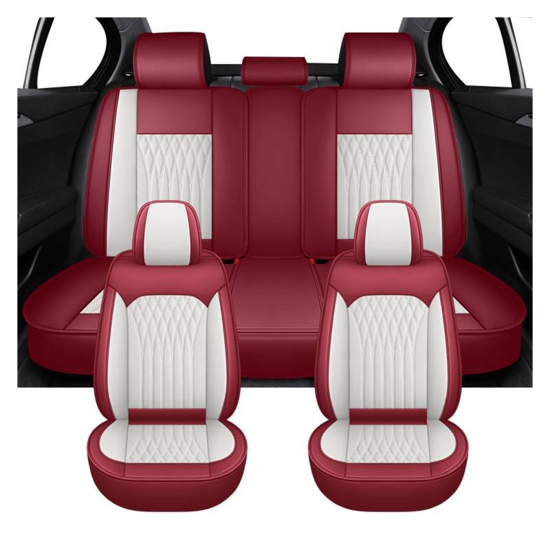 PAKAGVTTB Sitzbezüge Universal Full Set Autositzbezüge für Kadjar für Megane 2 3 4 Auto-Innenausstattung Vordersitzbezüge(White) von PAKAGVTTB