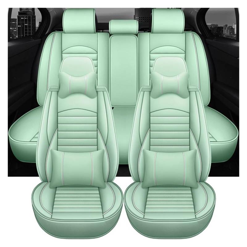 PAKAGVTTB Sitzbezüge Universal Leder Auto Auto Sitzbezüge Für Kia Für Picanto Innen Zubehör Vordersitzbezüge(9 PCS 3) von PAKAGVTTB