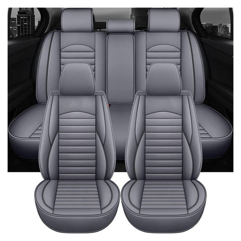 PAKAGVTTB Sitzbezüge Universal Leder Auto Autositzbezüge Für Mazda 6 Gg E53 Innenzubehör Vordersitzbezüge(5 PCS 2) von PAKAGVTTB