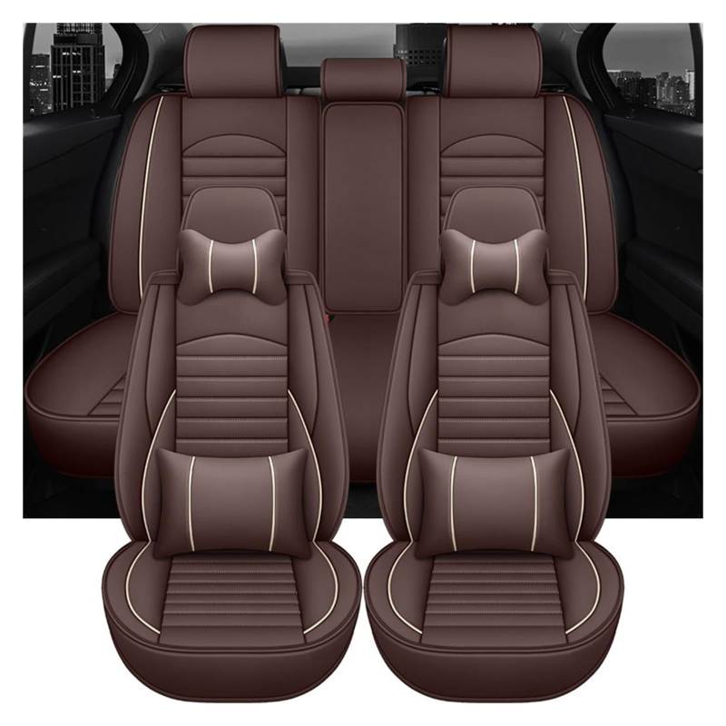 PAKAGVTTB Sitzbezüge Universal Leder Auto Autositzbezüge Für Mazda 6 Gg E53 Innenzubehör Vordersitzbezüge(9 PCS 4) von PAKAGVTTB