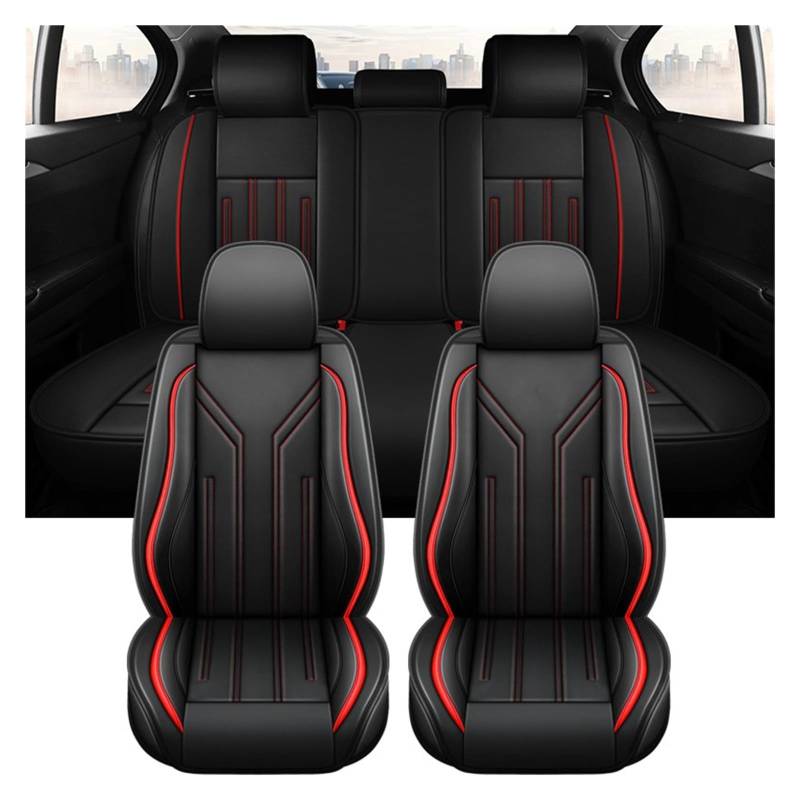 PAKAGVTTB Sitzbezüge Universal Leder Auto Sitzbezüge Für Nissan Für Tiida Für Ibiza Vordersitzbezüge(5 PCS 2) von PAKAGVTTB