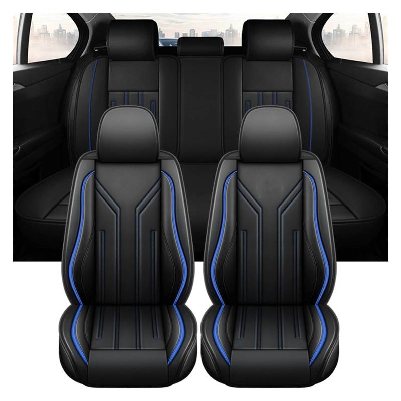 PAKAGVTTB Sitzbezüge Universal Leder Auto Sitzbezüge Für Nissan Für Tiida Für Ibiza Vordersitzbezüge(5 PCS 3) von PAKAGVTTB