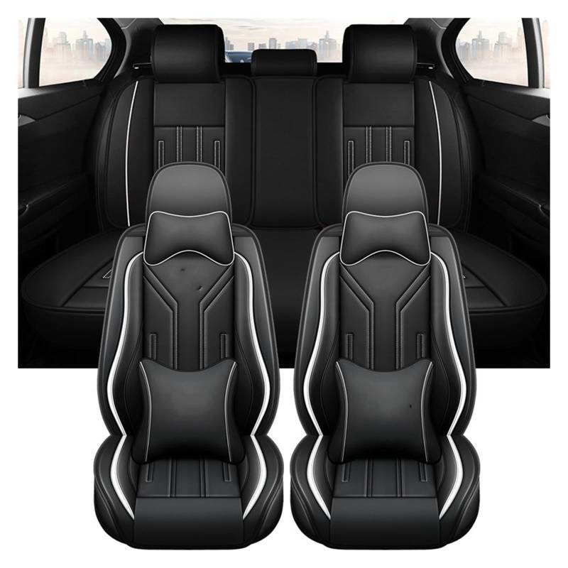 PAKAGVTTB Sitzbezüge Universal Leder Auto Sitzbezüge Für Nissan Für Tiida Für Ibiza Vordersitzbezüge(9 PCS) von PAKAGVTTB