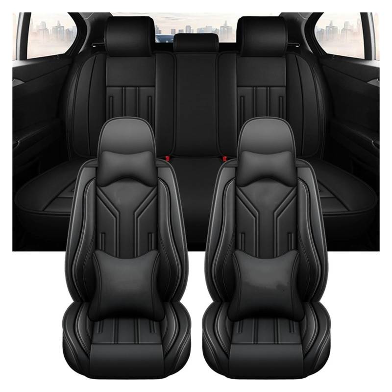 PAKAGVTTB Sitzbezüge Universal Leder Autositzbezüge für Vw für Golf 6 Vordersitzbezüge(9 PCS 1) von PAKAGVTTB