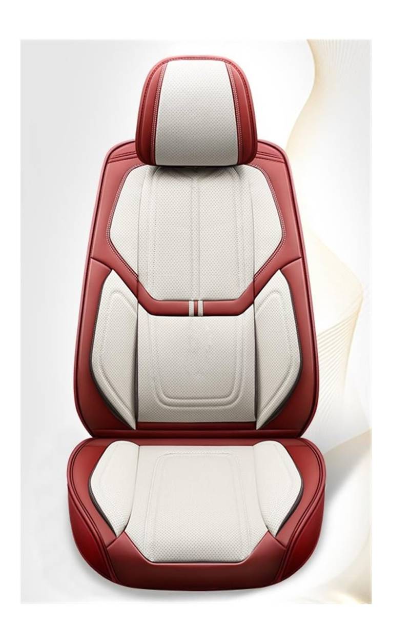 PAKAGVTTB Sitzbezüge Universal-Leder-Komplettset Autositzbezüge für Subaru für Tribeca für Omoda für C5 Auto-Innenausstattung Vordersitzbezüge(Color 2) von PAKAGVTTB