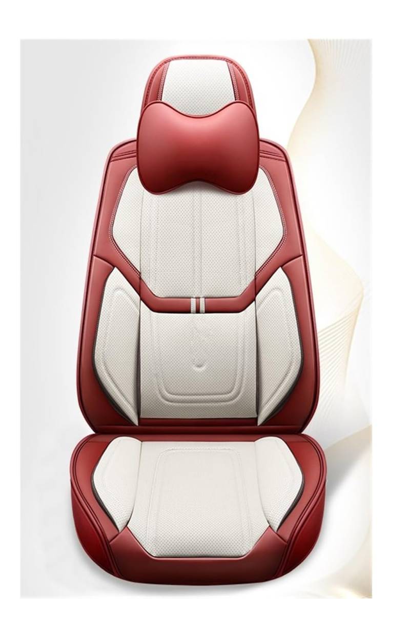 PAKAGVTTB Sitzbezüge Universal-Leder-Komplettset Autositzbezüge für Subaru für Tribeca für Omoda für C5 Auto-Innenausstattung Vordersitzbezüge(Color 8) von PAKAGVTTB