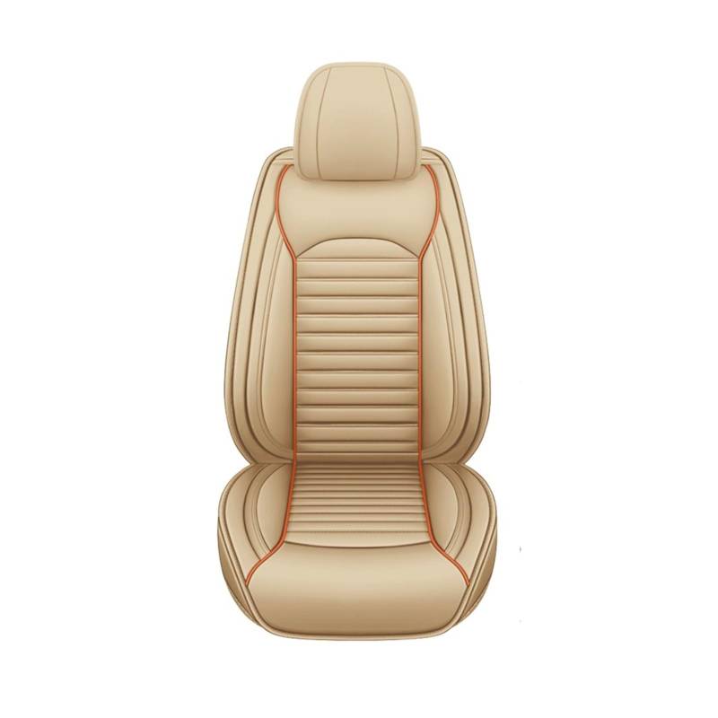 PAKAGVTTB Sitzbezüge Universelle Autositzbezüge Für Altise Für Aurion Für Crown Für Hilux Für Levin Für Verso Für VIOSL Autozubehör Vordersitzbezüge(Beige) von PAKAGVTTB