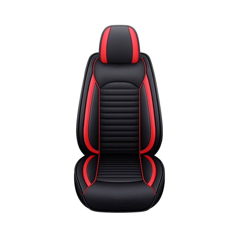 PAKAGVTTB Sitzbezüge Universelle Autositzbezüge Für Altise Für Aurion Für Crown Für Hilux Für Levin Für Verso Für VIOSL Autozubehör Vordersitzbezüge(Black Red) von PAKAGVTTB