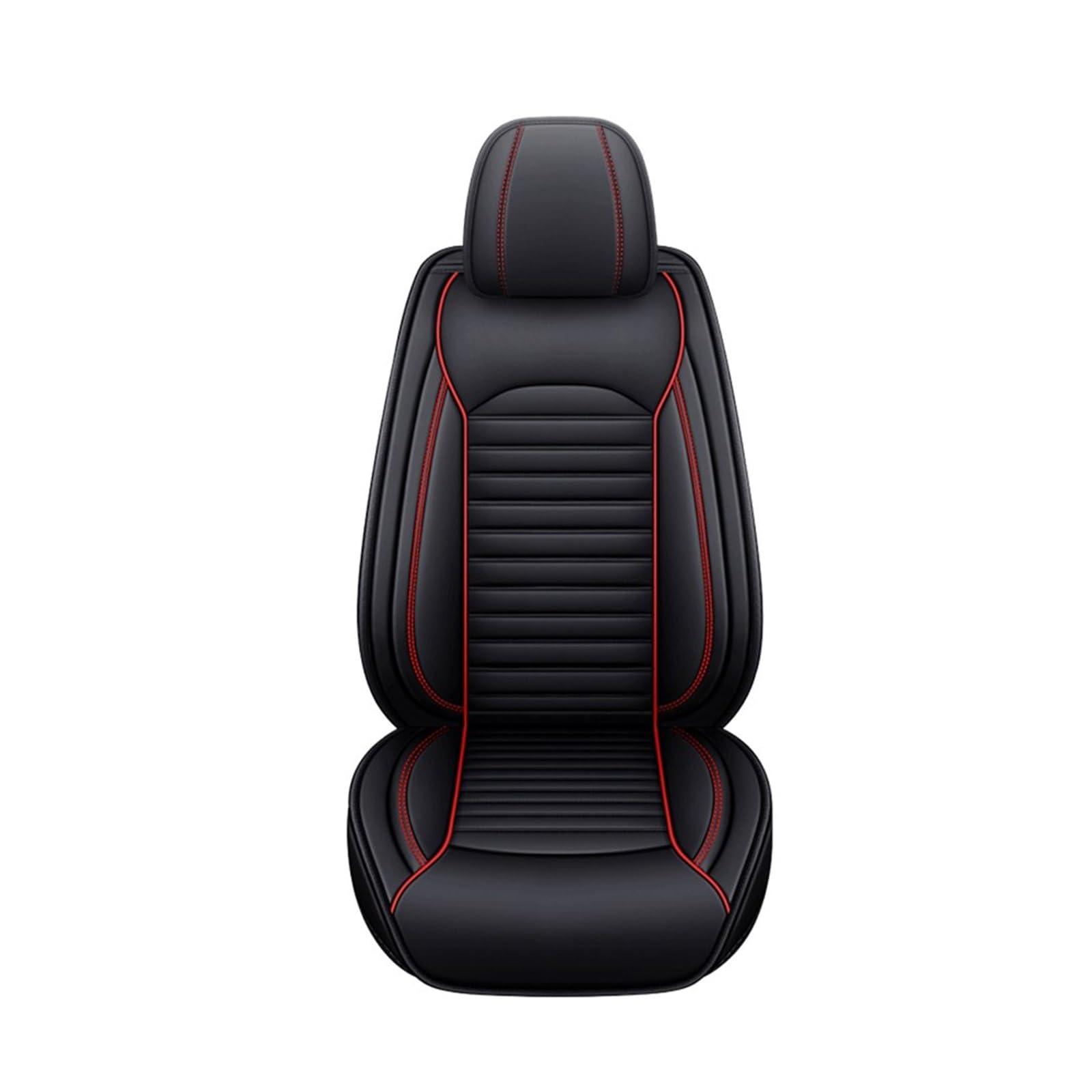 PAKAGVTTB Sitzbezüge Universelle Autositzbezüge Für Altise Für Aurion Für Crown Für Hilux Für Levin Für Verso Für VIOSL Autozubehör Vordersitzbezüge(Black Red Line) von PAKAGVTTB