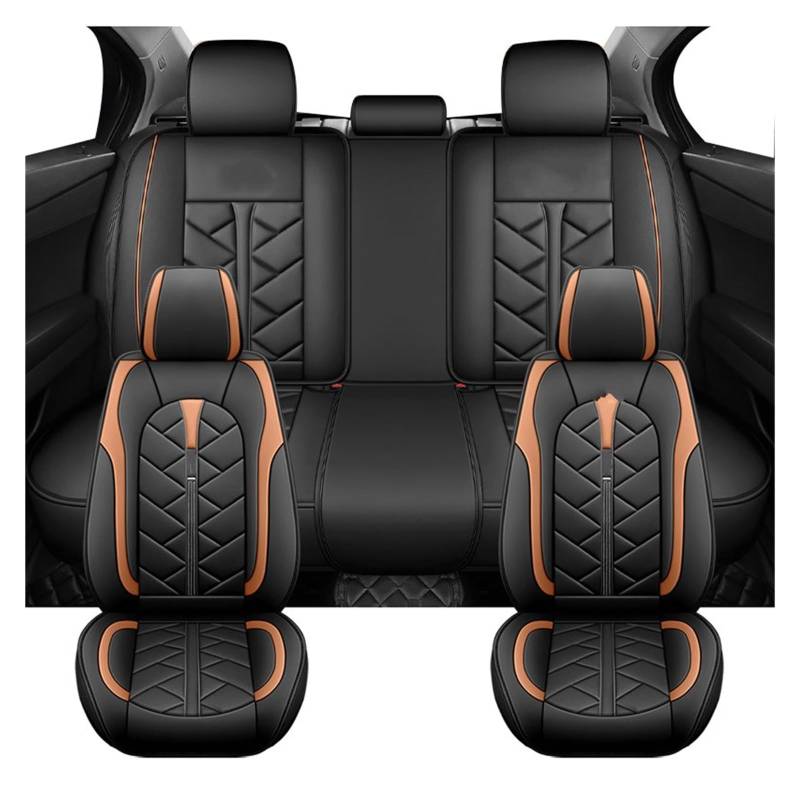 PAKAGVTTB Sitzbezüge Universelle Autositzbezüge für Chery für Tiggo 4 7 8 für Pro für Arrizo Frau Mann Geschenke Auto-Innenausstattung Vordersitzbezüge(Orange) von PAKAGVTTB