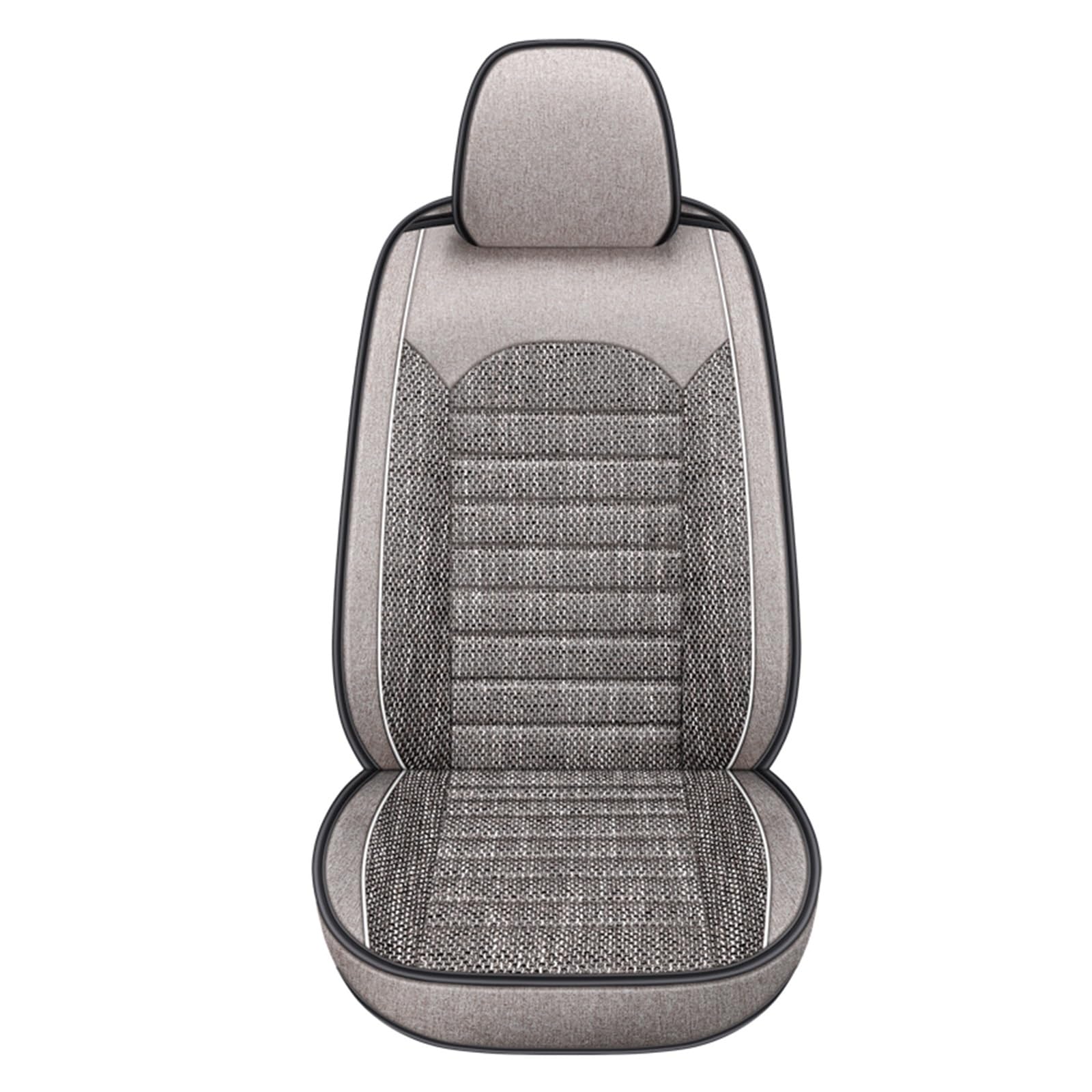 PAKAGVTTB Sitzbezüge Universelle Autositzbezüge für VW für Polo für Bora für Jetta für Passat B5 B6 B7 B8 Auto-Innenausstattung Vordersitzbezüge(1PC-Beige) von PAKAGVTTB