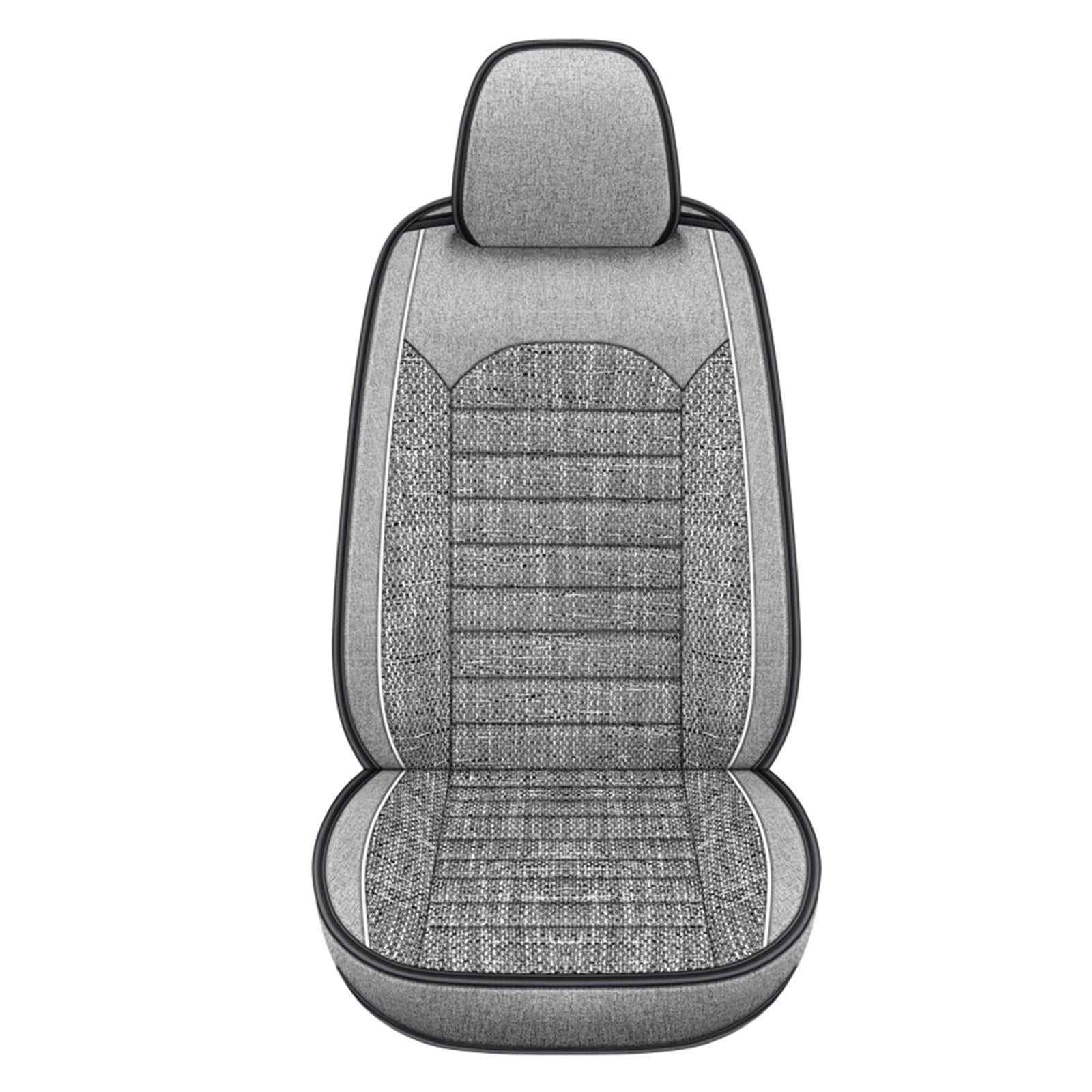 PAKAGVTTB Sitzbezüge Universelle Autositzbezüge für VW für Polo für Bora für Jetta für Passat B5 B6 B7 B8 Auto-Innenausstattung Vordersitzbezüge(1PC-Grey) von PAKAGVTTB