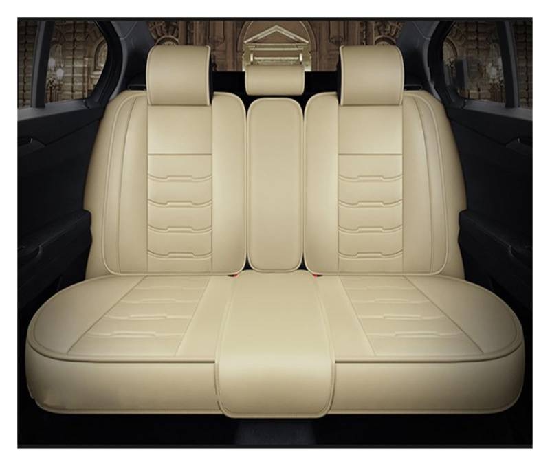 PAKAGVTTB Sitzbezüge Vollständige Abdeckung Universal Auto Leder Sitz Abdeckung Für Cadillac ATSL CT4 CT5 CT6 CT Cts Auto Zubehör Protector Vordersitzbezüge(Single Back Row 4) von PAKAGVTTB