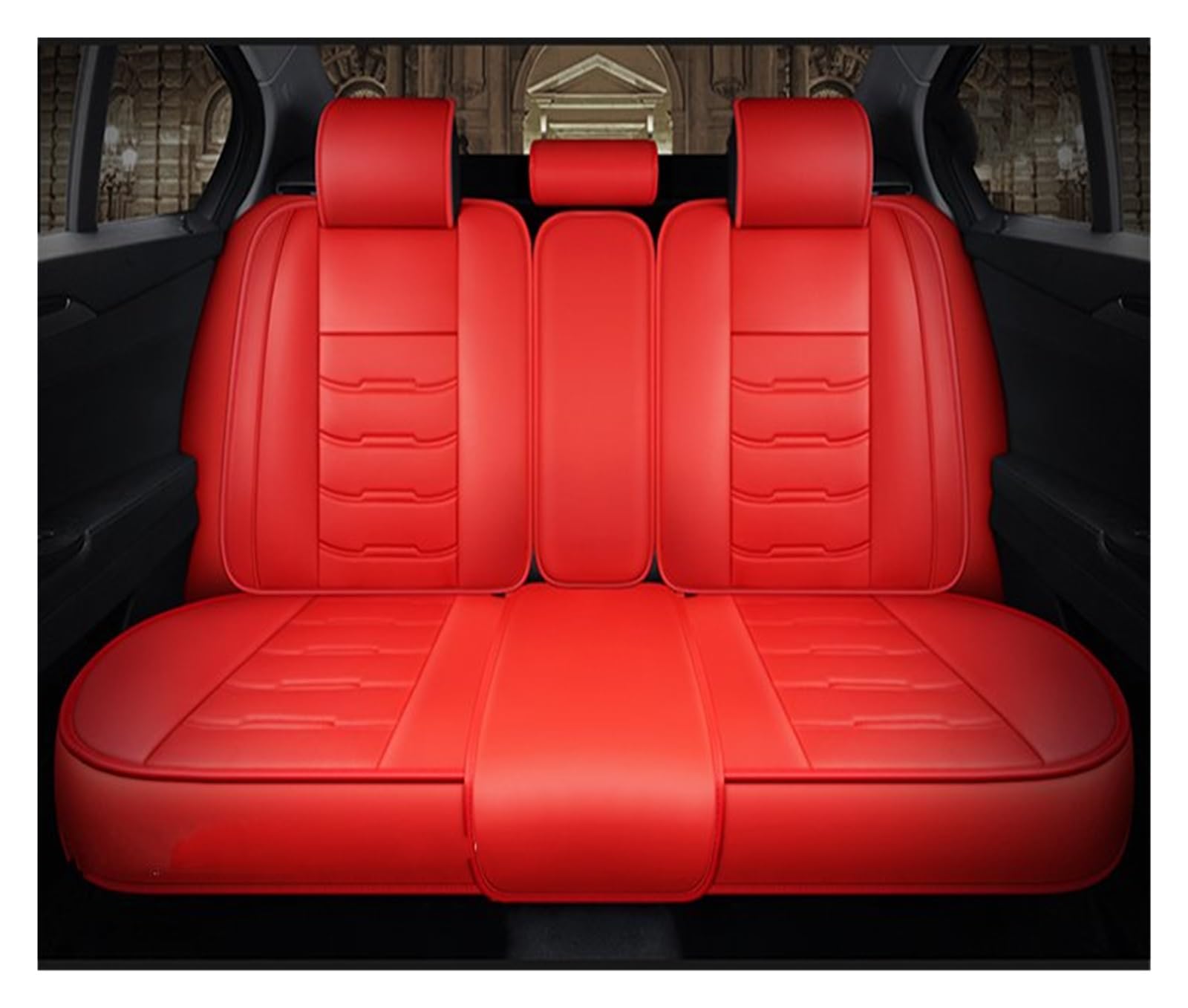 PAKAGVTTB Sitzbezüge Vollständige Abdeckung Universal Auto Leder Sitz Abdeckung Für Soueast DX7 DX3 V3 V5 V6 Auto Zubehör Protector Vordersitzbezüge(Single Back Row 3) von PAKAGVTTB