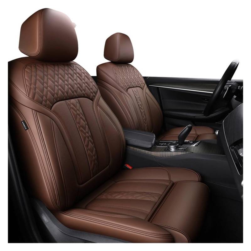 PAKAGVTTB Sitzbezüge Zubehör Autositzbezüge 5 Sitze Für X4 E46 E90 E60 F30 F10 E39 F20 G20 E36 E87 G30 E92 Für X5 E70 E91 F11 F31 E30 Vordersitzbezüge(Coffee) von PAKAGVTTB