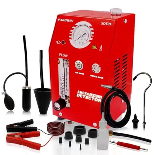pakowin Automatischer Rauchmaschinen-Leckdetektor - 12V DC EVAP-Vakuumsystem-Diagnosetester für Rohrsysteme mit Multifunktion und Druckanzeige - Rot pakowin Automatischer Rauchmaschinen-Leckdetektor - 12V DC EVAP-Vakuumsystem-Diagnosetester für Rohrsysteme mit Multifunktion und Druckanzeige - Rot von pakowin