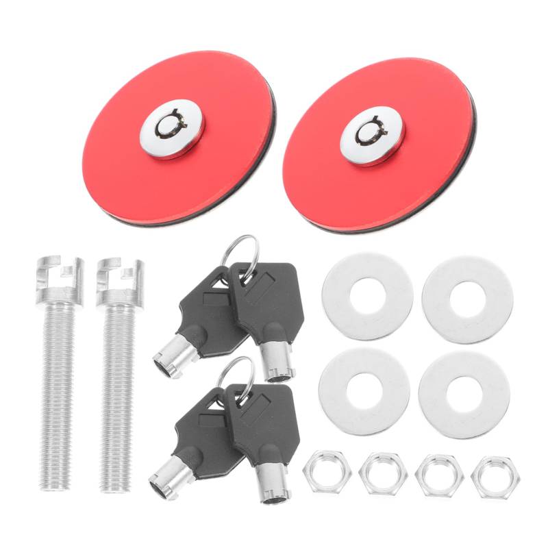 PAMINGONO 1 Satz Motorhaubenschloss, Auto Motorhaubenstift, Schnellverriegelung, Motorhaubenverriegelungsstifte, Stoßstangenbefestigungen, Druckknopfverriegelung, Motorhaubenstift Kit, von PAMINGONO