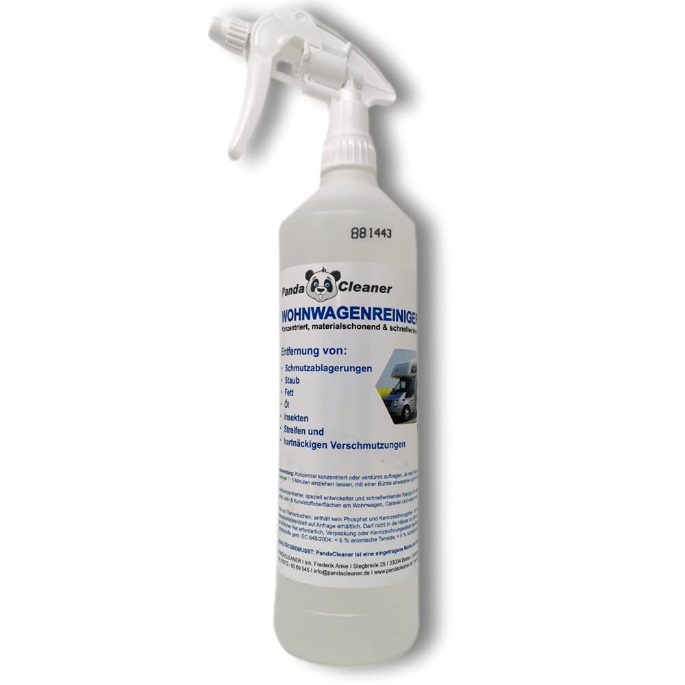 PandaCleaner Wohnwagen Wohnmobil Caravan Reiniger 1000ml – konzentriert, materialschonend & biologisch abbaubares Reinigungsmittel PandaCleaner Wohnwagen Wohnmobil Caravan Reiniger 1000ml – konzentriert, materialschonend & biologisch abbaubares Reinigungsmittel von PandaCleaner
