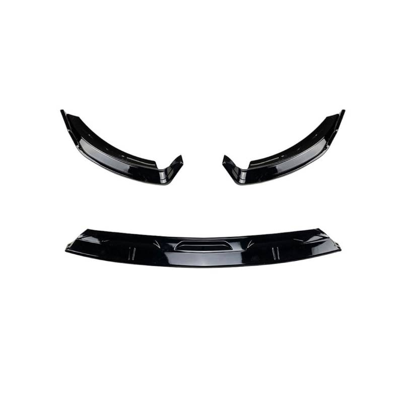 PAPEP Auto Frontspoiler Spoiler für Benz GLE-Class W167 C167 2019-2023 AMG, Front Stoßstange Lip Splitter Diffusor Spoiler Antikollision Spoilerlippe Auto Zubehör,A-Glossy Black von PAPEP