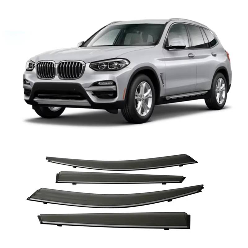 Auto Windabweiser für BMW X3 MK3-G01 2018 2019 2020 2021 2022 2023 2024, Regenschutz zum Aufkleben für Fenster Windabweiser Fensterscheiben für Autos von PAPEP
