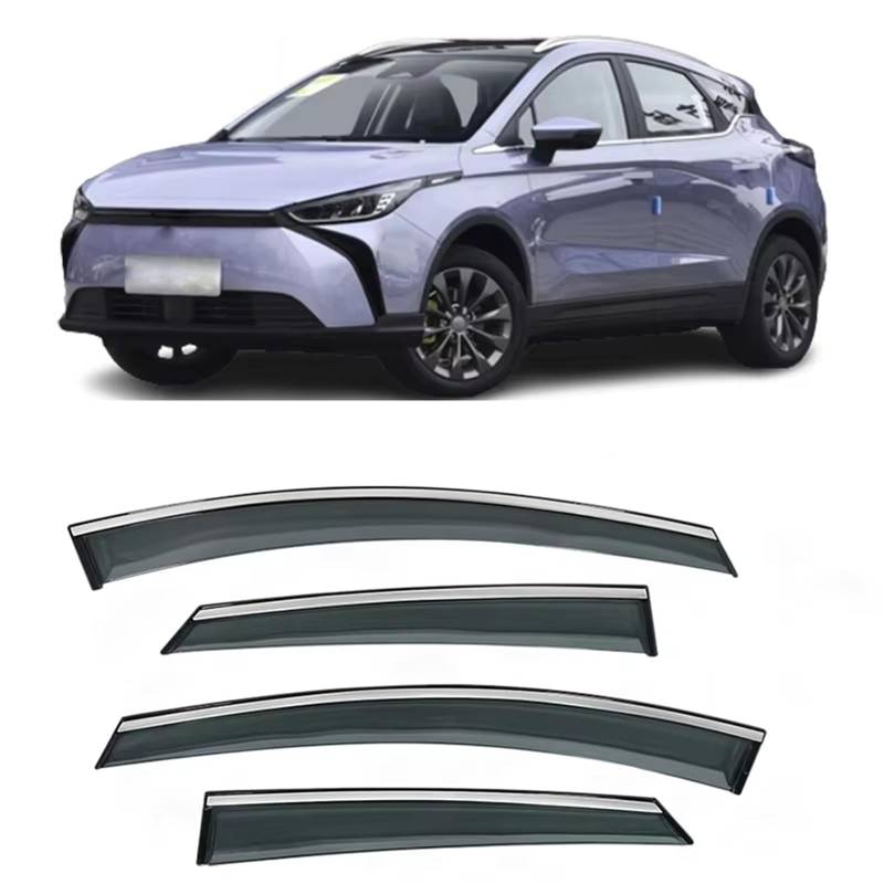 Auto Windabweiser für Geely Geometry M6 2022 2023 2024, Regenschutz zum Aufkleben für Fenster Windabweiser Fensterscheiben für Autos von PAPEP