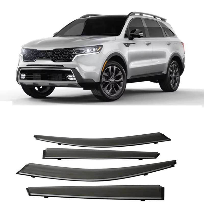 Auto Windabweiser für Kia Sorento MK4-MQ4 2021 2022 2023 2024, Regenschutz zum Aufkleben für Fenster Windabweiser Fensterscheiben für Autos von PAPEP