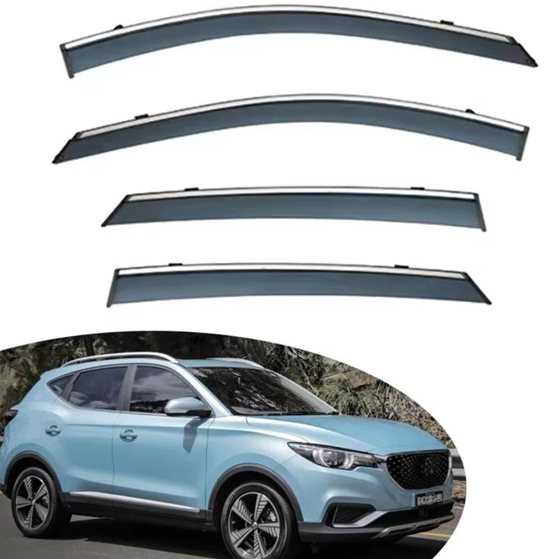 Auto Windabweiser für MG ZS 2020 2021 2022 2023, Regenschutz zum Aufkleben für Fenster Windabweiser Fensterscheiben für Autos von PAPEP