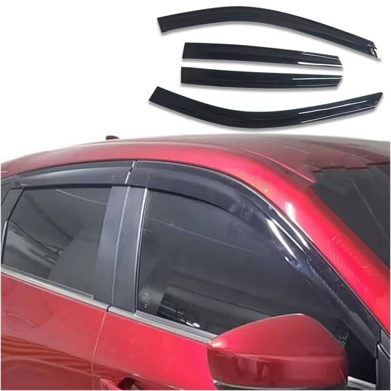 Auto Windabweiser für Mazda CX-5 CX5 2017 2018 2019 2020 2021 2022, Regenschutz zum Aufkleben für Fenster Windabweiser Fensterscheiben für Autos von PAPEP