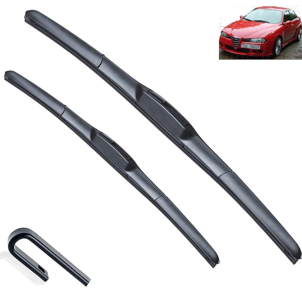 Frontscheibenwischer für Alfa Romeo 156 1997-2007 22" 20", Windschutzscheibe Fenster Regenbürsten Auto Scheibenwischer Fensterbürsten Auto Zubehör Frontscheibenwischer für Alfa Romeo 156 1997-2007 22" 20", Windschutzscheibe Fenster Regenbürsten Auto Scheibenwischer Fensterbürsten Auto Zubehör von PAPEP