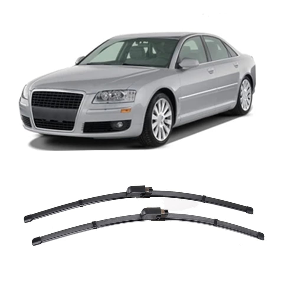 Frontscheibenwischer für Audi A8 D3 2002-2009 24"+23", Windschutzscheibe Fenster Regenbürsten Auto Scheibenwischer Fensterbürsten Auto Zubehör Frontscheibenwischer für Audi A8 D3 2002-2009 24"+23", Windschutzscheibe Fenster Regenbürsten Auto Scheibenwischer Fensterbürsten Auto Zubehör von PAPEP