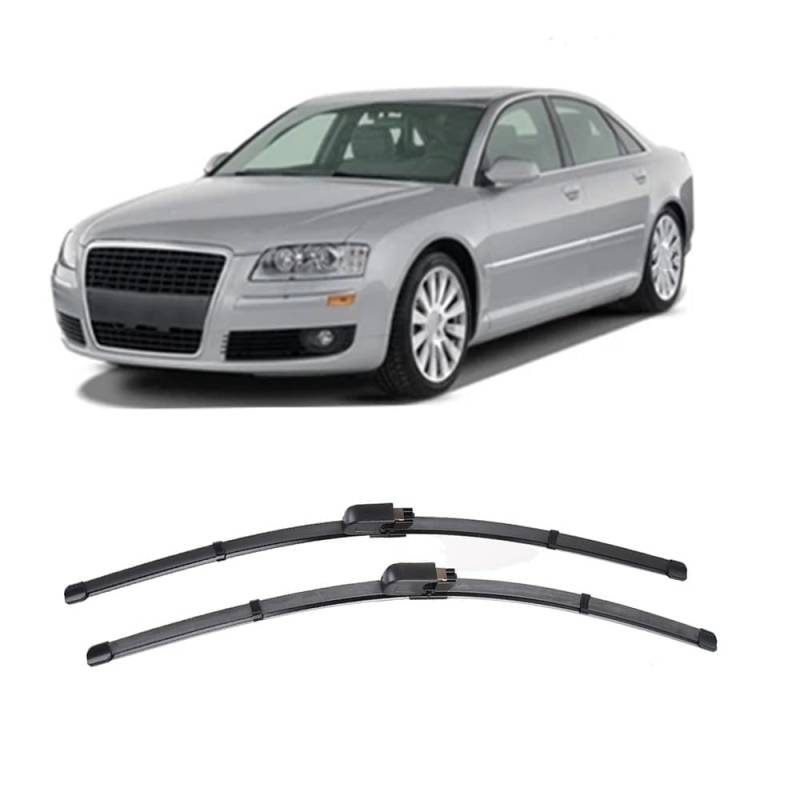 Frontscheibenwischer für Audi A8 D3 2002-2009 24"+23", Windschutzscheibe Fenster Regenbürsten Auto Scheibenwischer Fensterbürsten Auto Zubehör von PAPEP