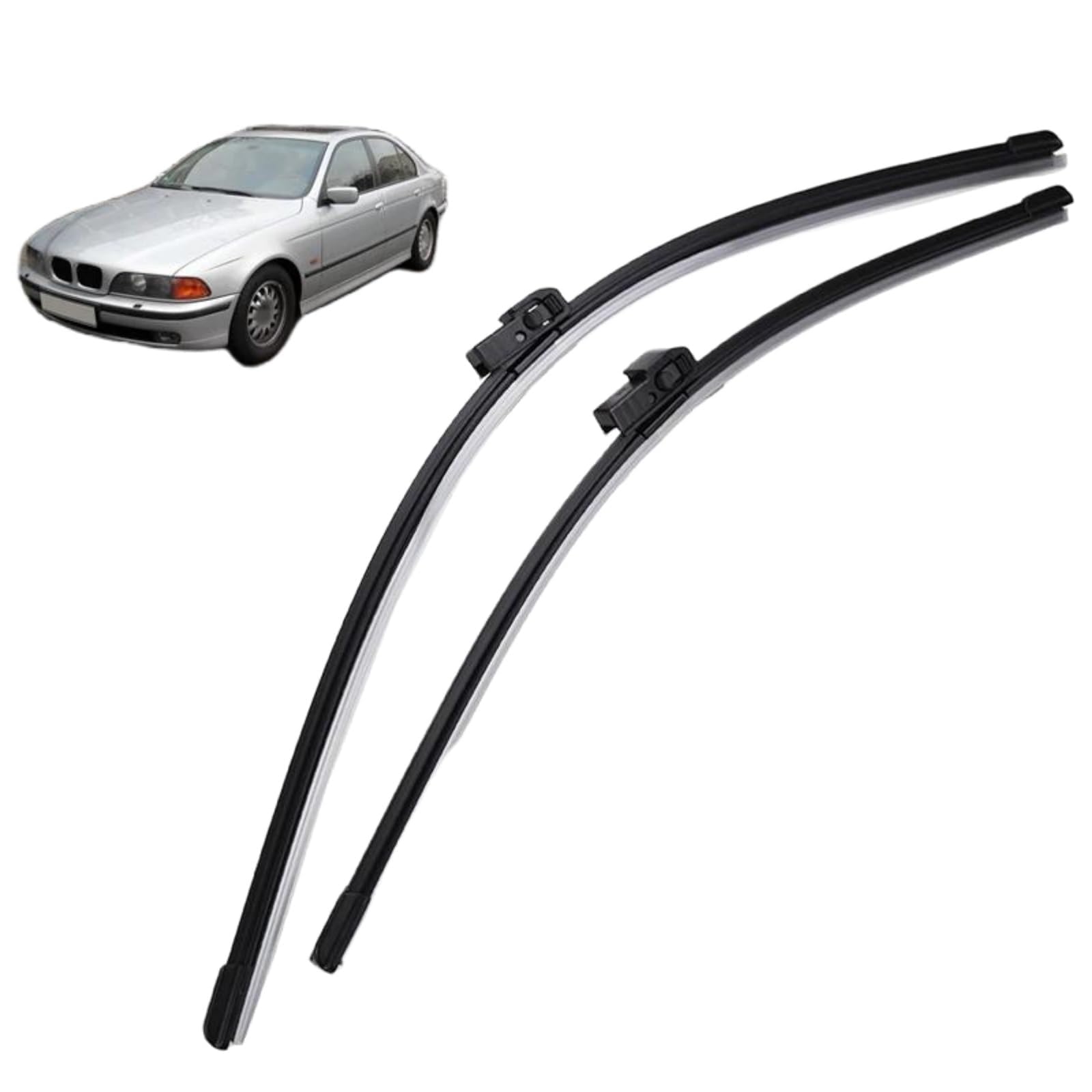 Frontscheibenwischer für BMW 5er E39 1995–2003,26"+22", Windschutzscheibe Fenster Regenbürsten Auto Scheibenwischer Fensterbürsten Auto Zubehör Frontscheibenwischer für BMW 5er E39 1995–2003,26"+22", Windschutzscheibe Fenster Regenbürsten Auto Scheibenwischer Fensterbürsten Auto Zubehör von PAPEP